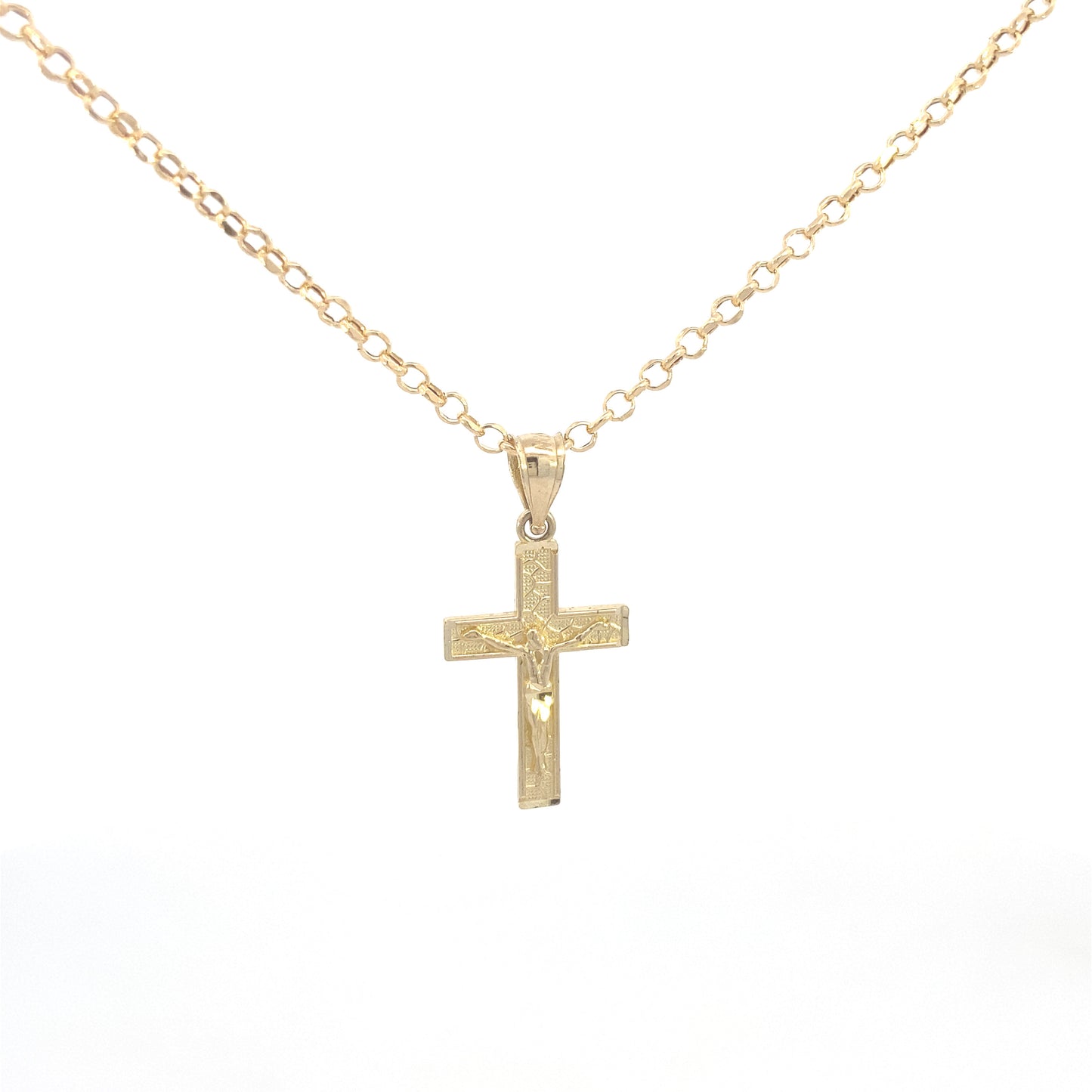 14K Gold Flat Cross Pendant | Luby Gold Collection | Luby 