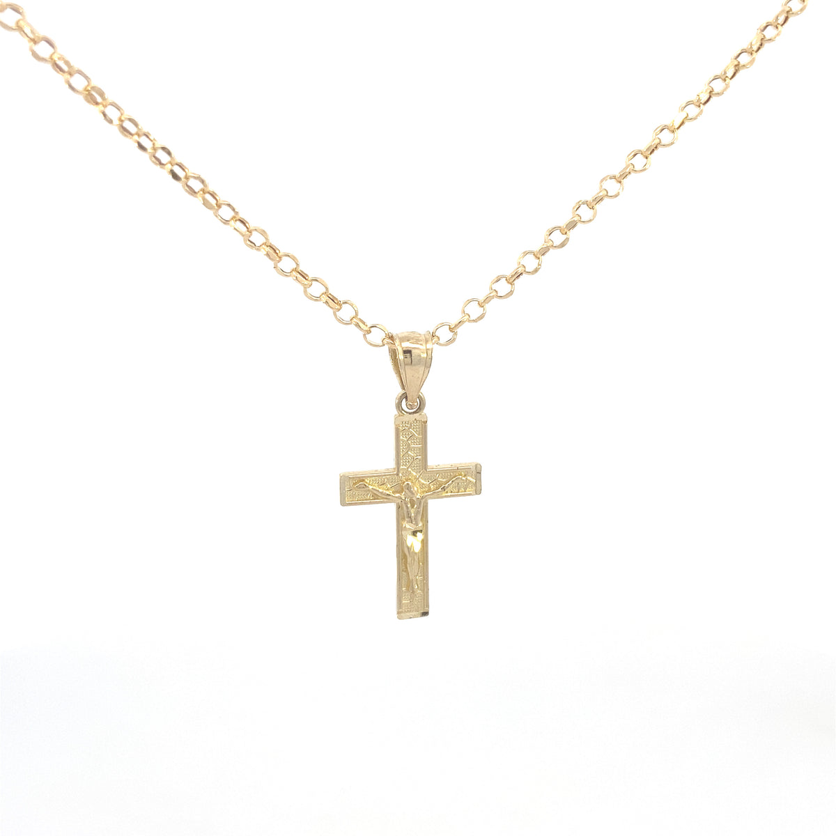 14K Gold Flat Cross Pendant | Luby Gold Collection | Luby 