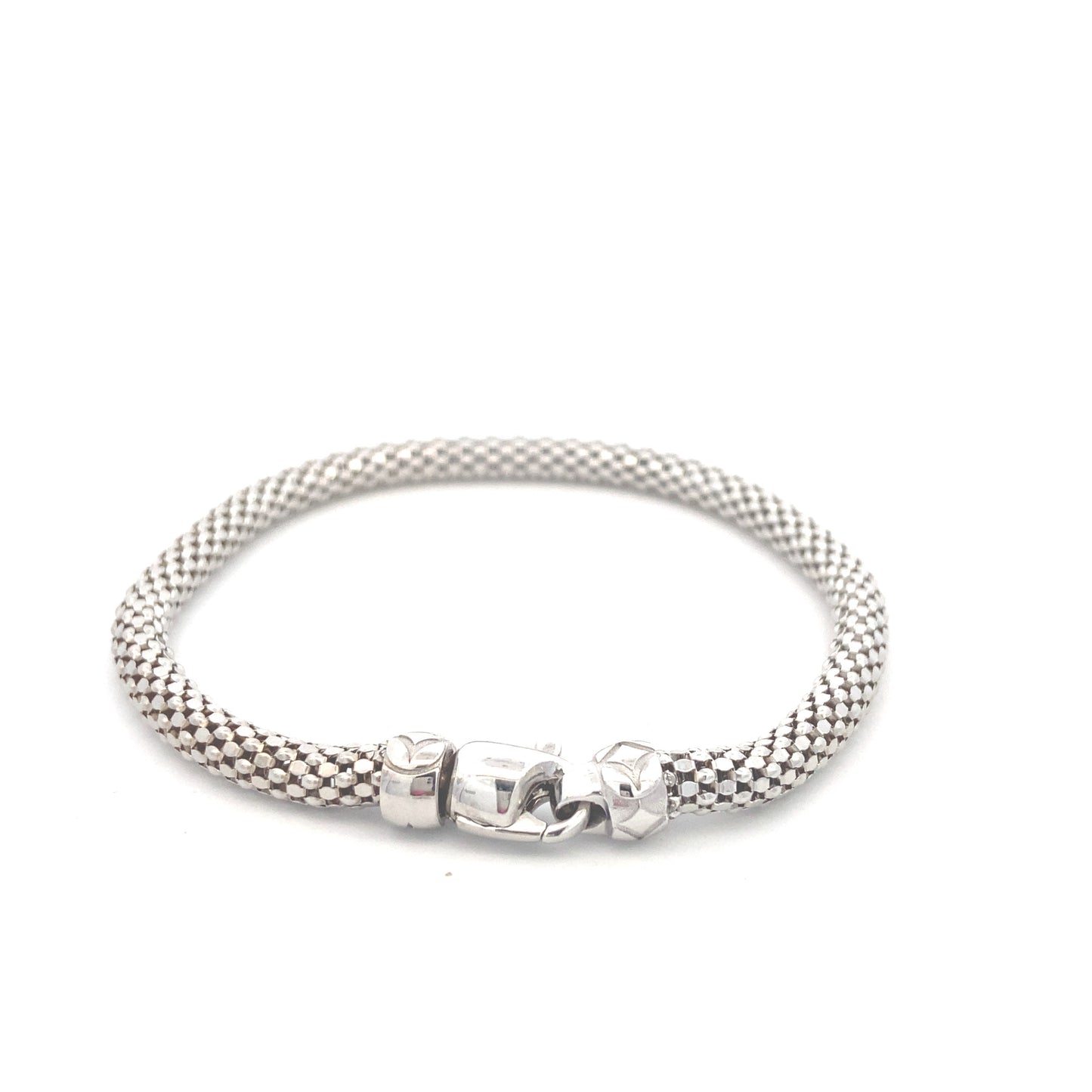 14K White Gold Bold Box Bracelet | Luby Gold Collection | Luby 