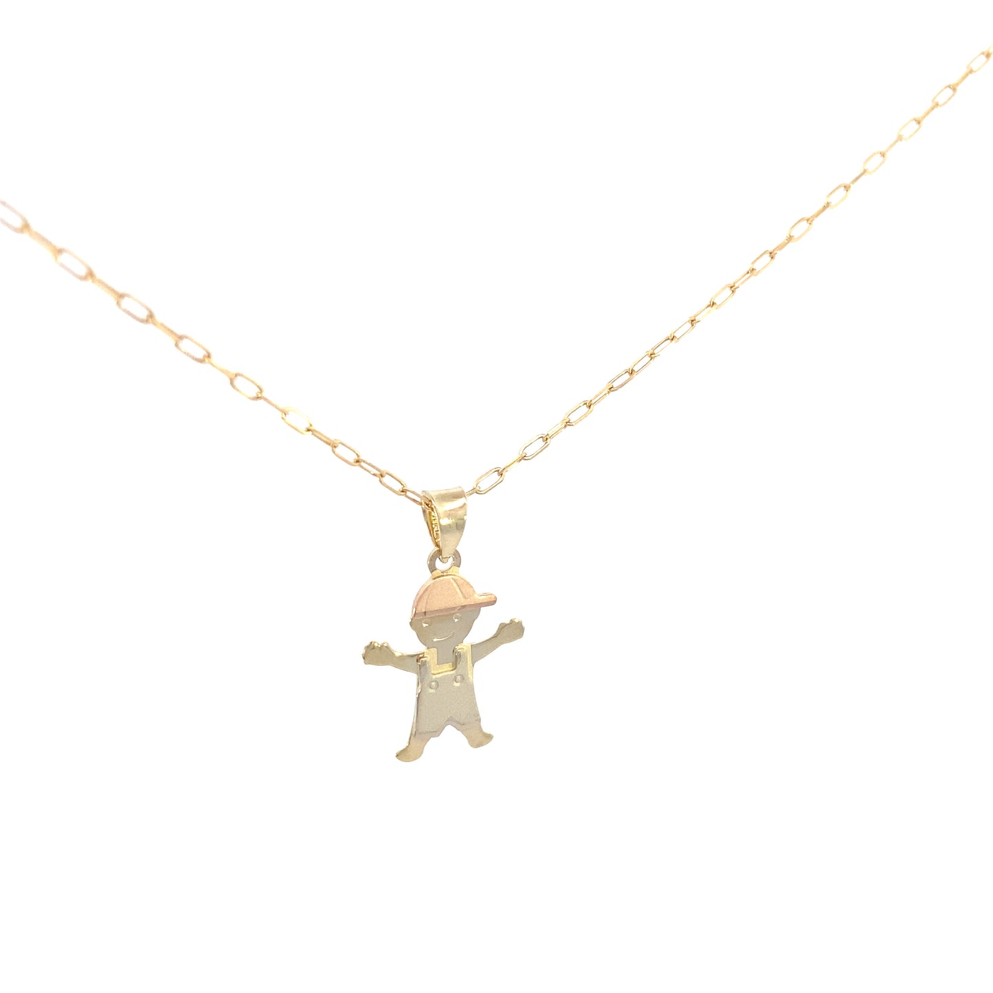 14K Gold 3/C Boy Pendant | Luby Gold Collection | Luby 