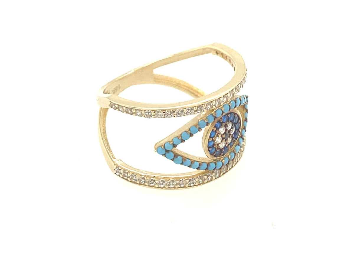 14K Gold Evil Eye Blue | Luby Gold Collection | Luby 