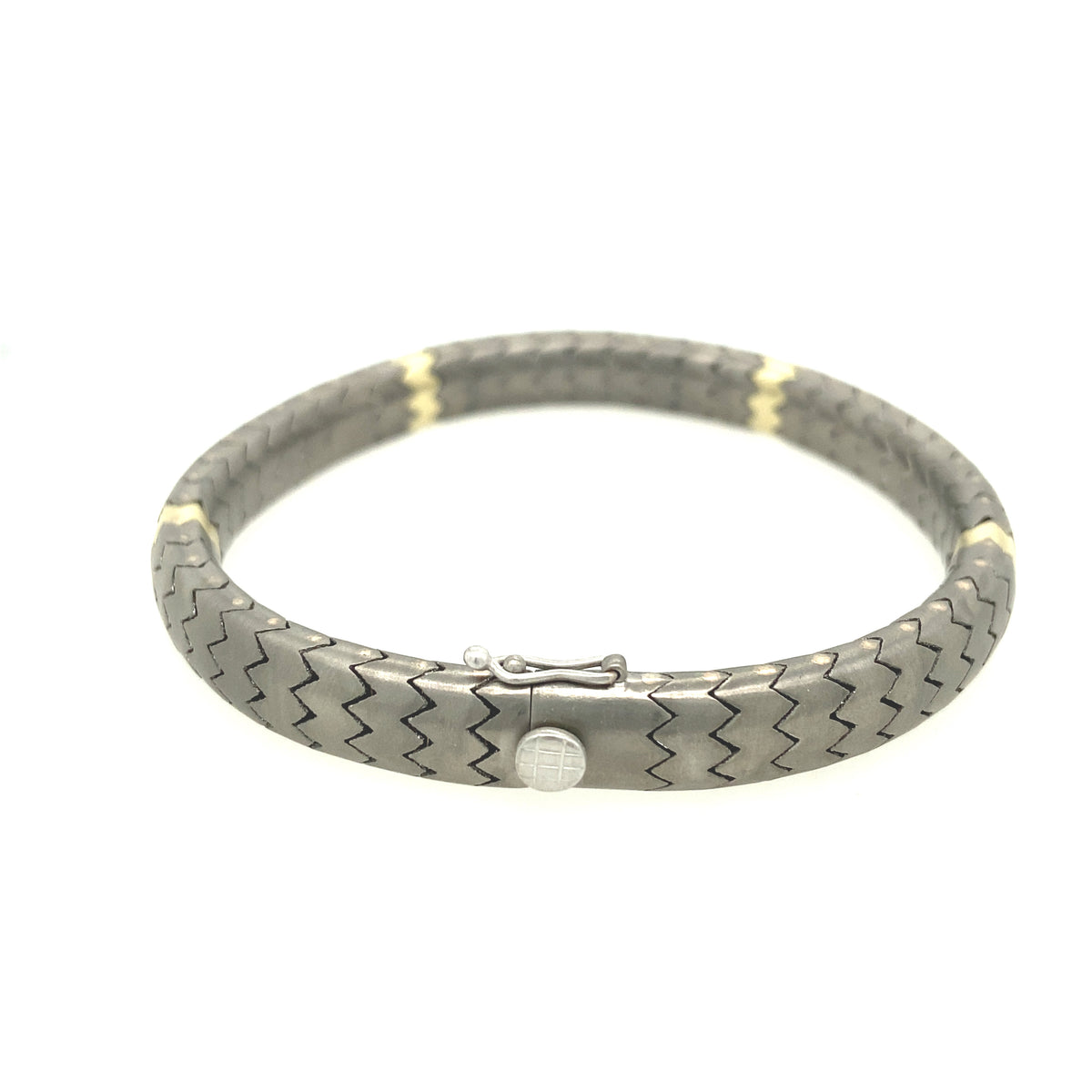 Simon G 14K/Titanium ZigZag Gent Bracelet | Simon G | Luby 