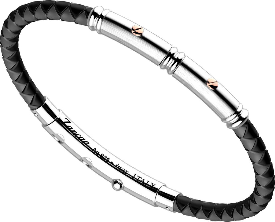 Black Spinel with Rose Gold