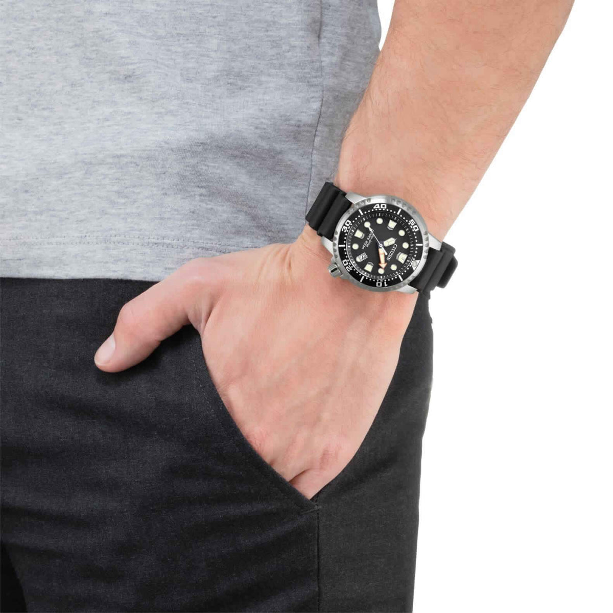 Promaster Diver (Silver-Black) | Citizen | Luby 