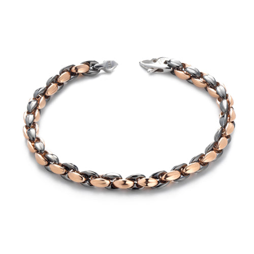 Marcello Pane 2/t Rose Gold Mens Bracelet 925 | Marcello Pane | Luby 