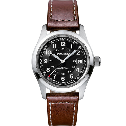 Khaki Field Automatic (Silver/Brown) | Hamilton | Luby 