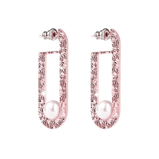 Zero Pearl Diamond earring with Pearl | Rebecca | Luby 