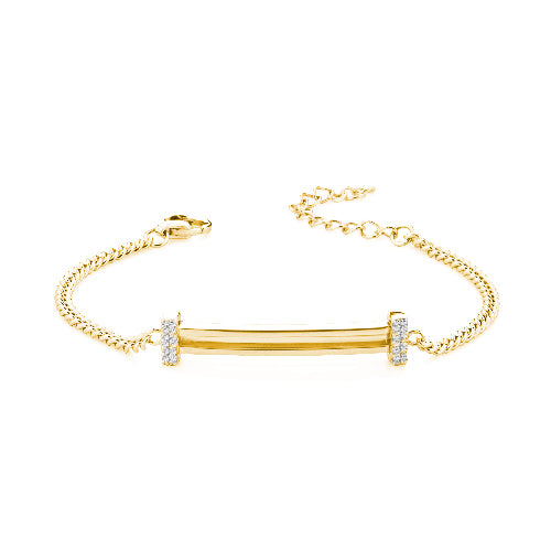 Many Element Cuban Bracelet| Letters Collection | Marcello Pane | Luby 