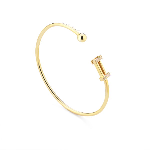 Single Element Bangle | Letters Collection