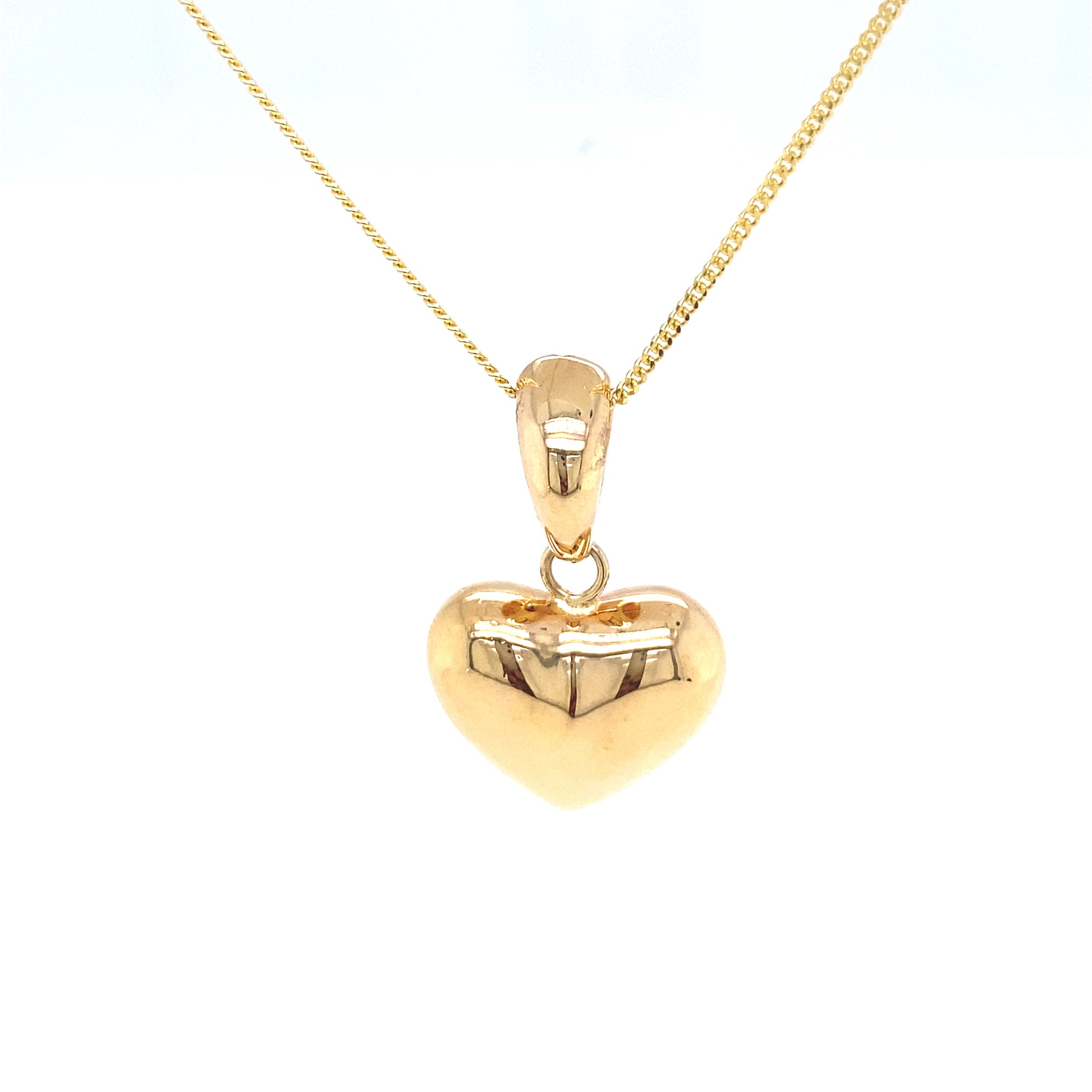 14K Gold Puff Pendant Heart | Luby Gold Collection | Luby 