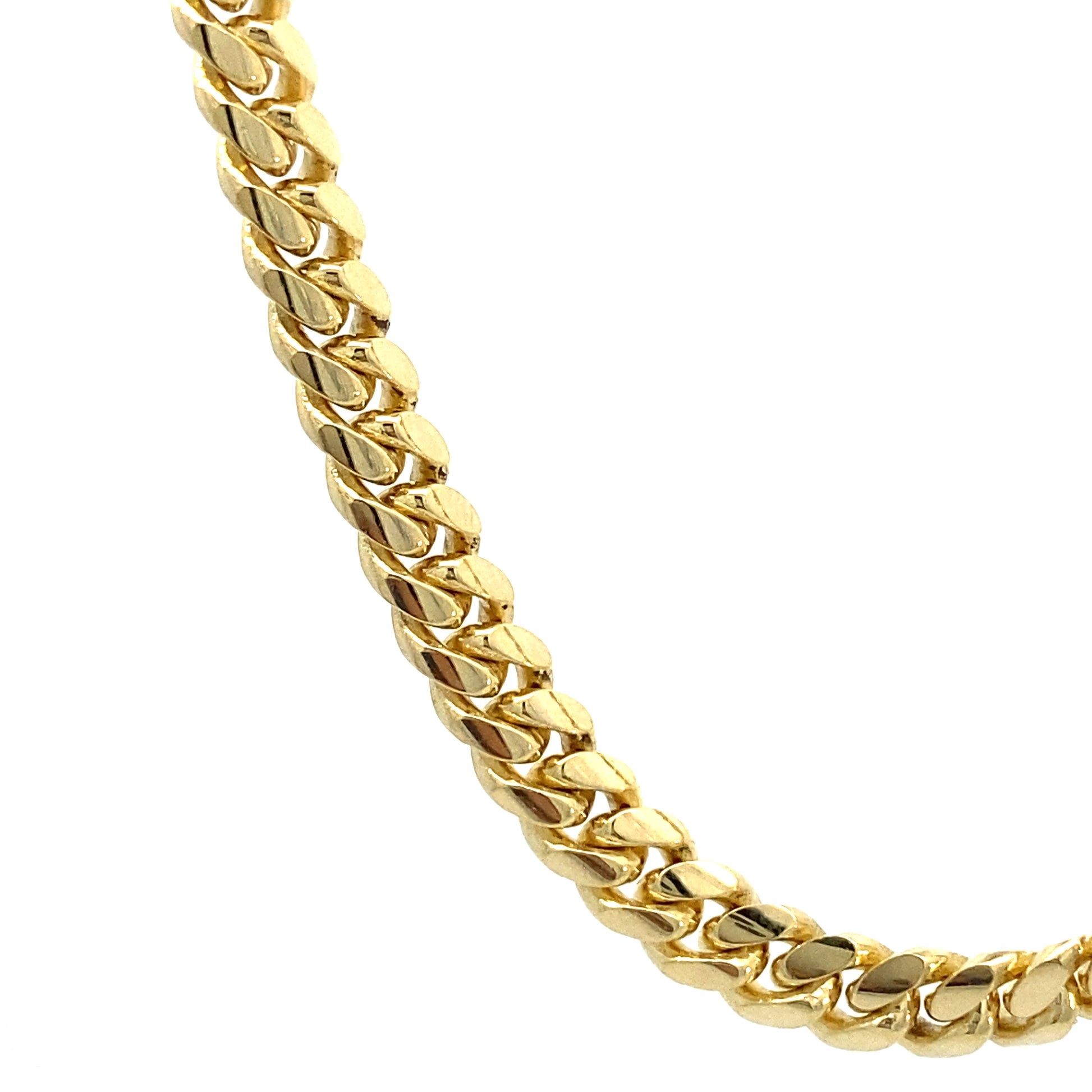 14K Gold Solid Cuban Chain | Luby Gold Collection | Luby 