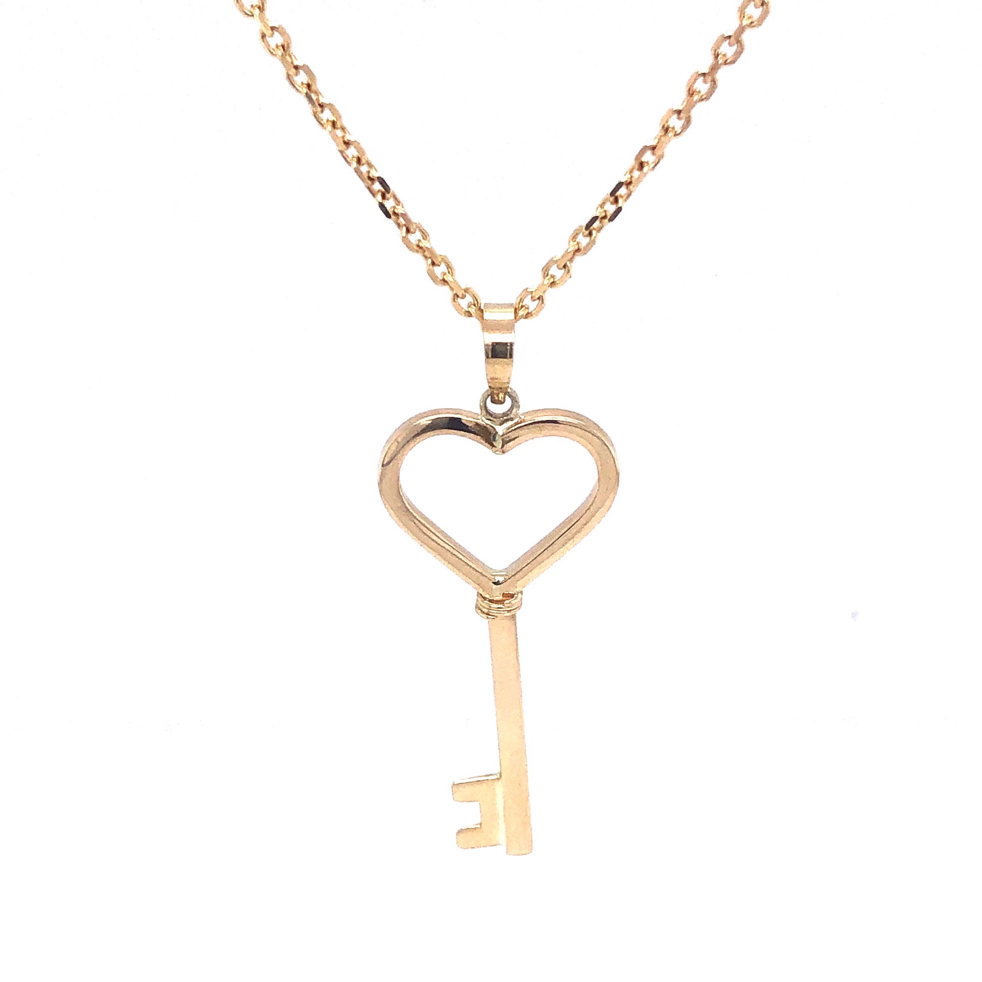Key With Heart Pendant | Luby Gold Collection | Luby 