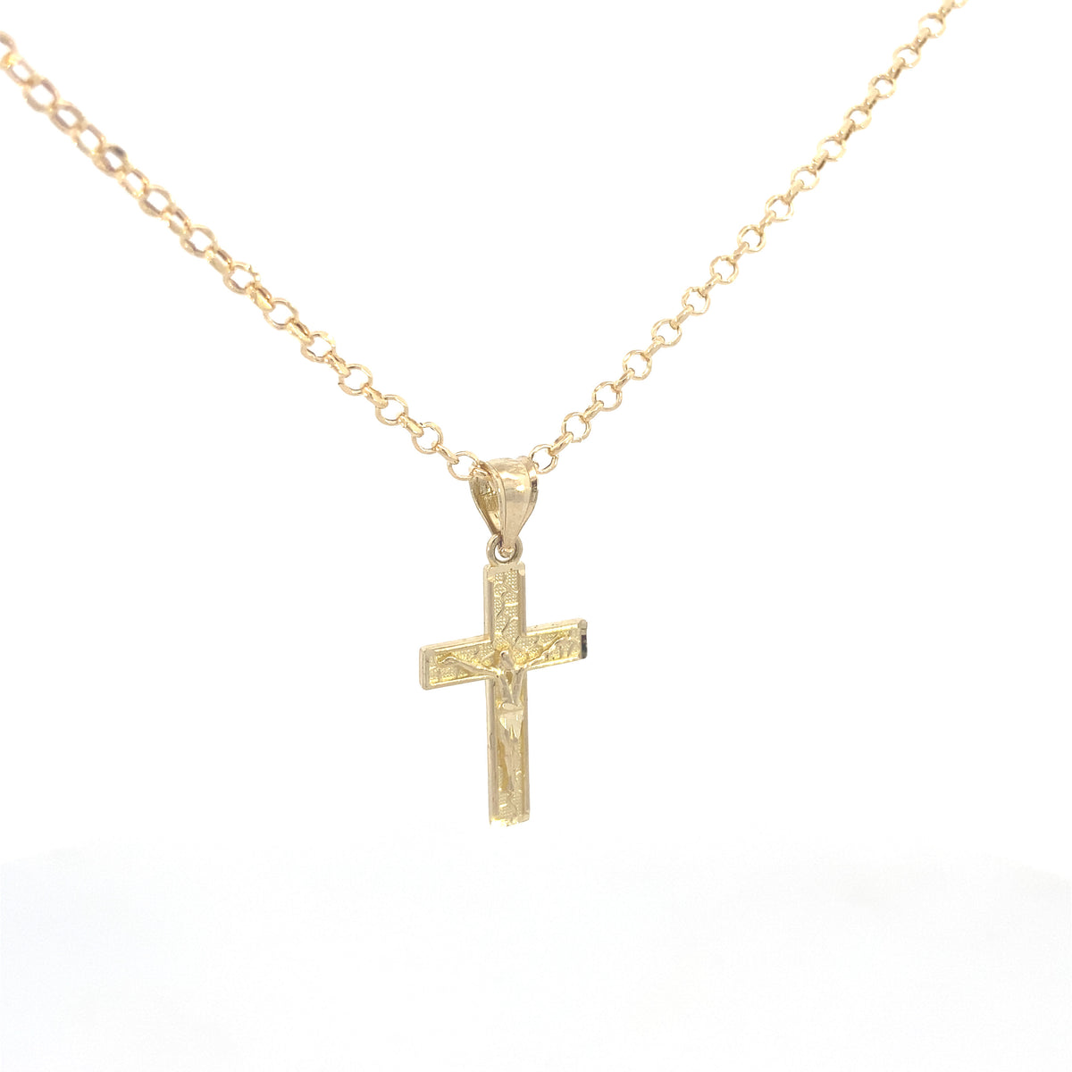 14K Gold Flat Cross Pendant | Luby Gold Collection | Luby 