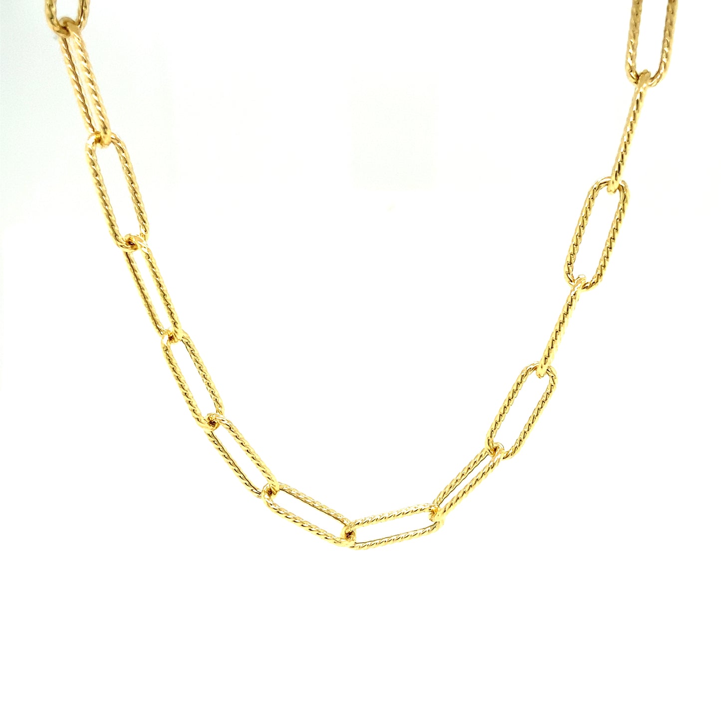 14K Gold Distorted Link Women Chain | Luby Gold Collection | Luby 