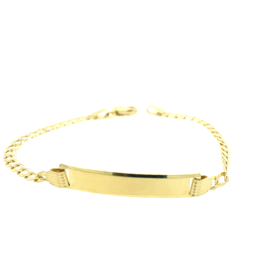 Brazalete Cubano Bebe Oro 14k