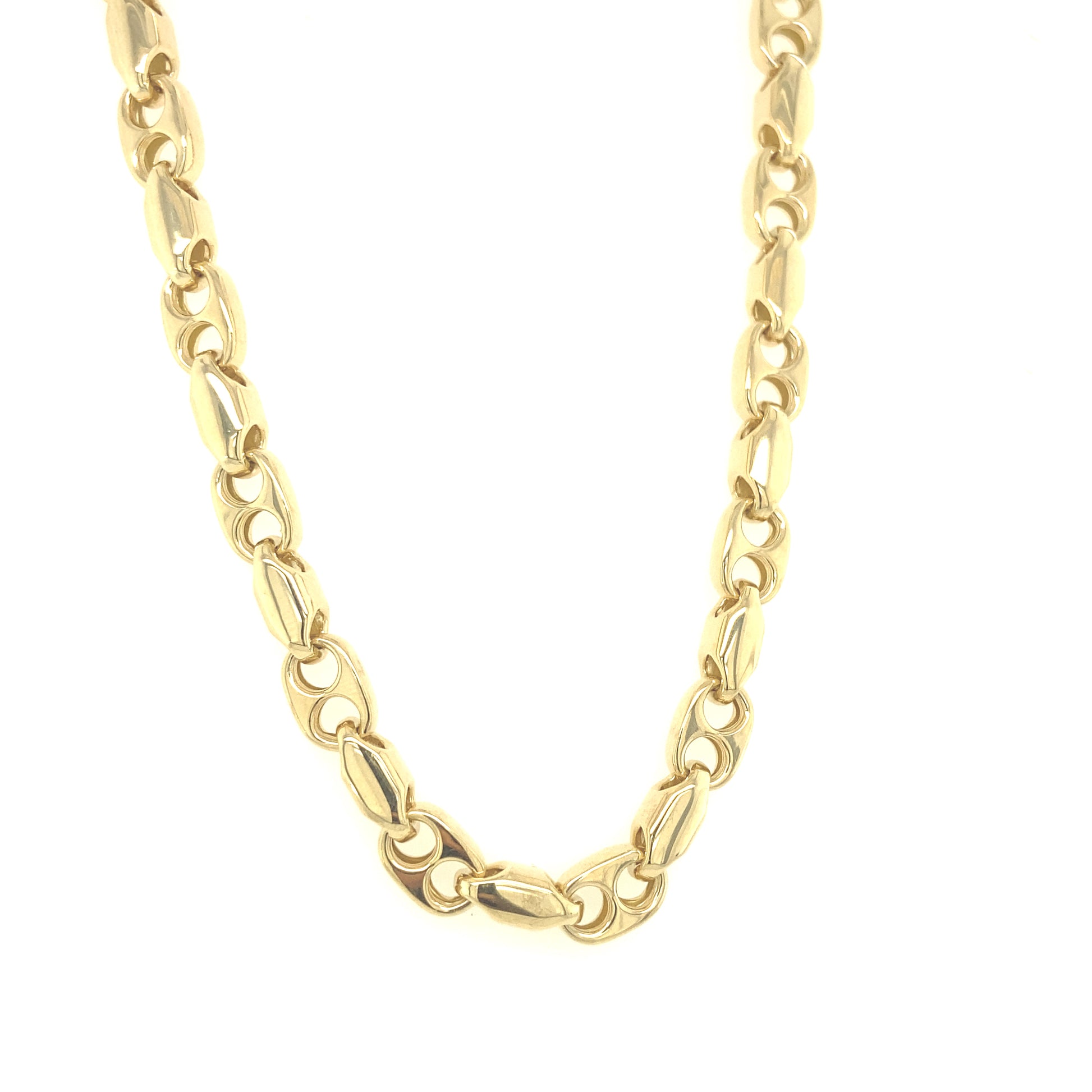 14k Gold Puff Gucci Link Chain | Luby Gold Collection | Luby 