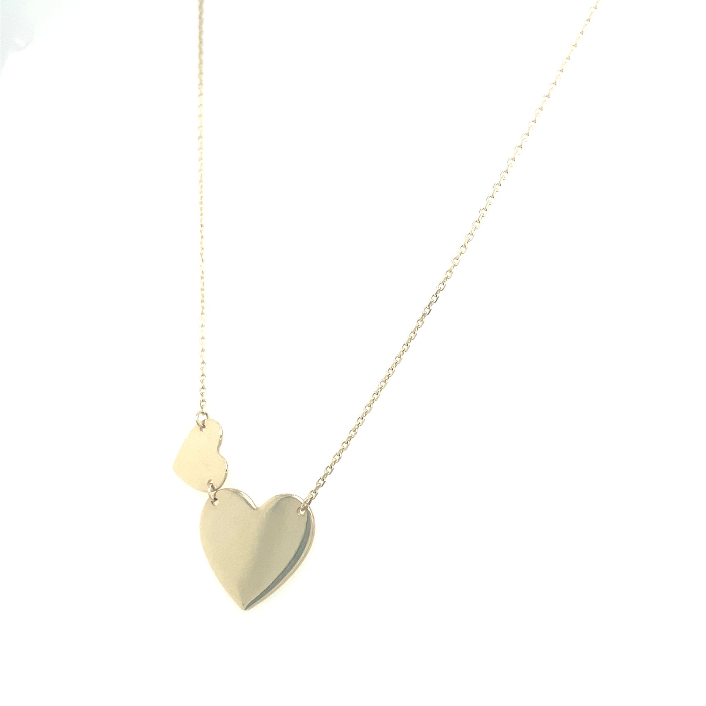 14K Gold Double Heart Necklace | Luby Gold Collection | Luby 