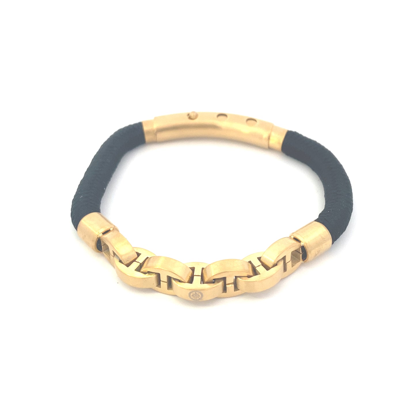 Single Cord Mariner Links Brushed Gold | Seaknots | Luby 