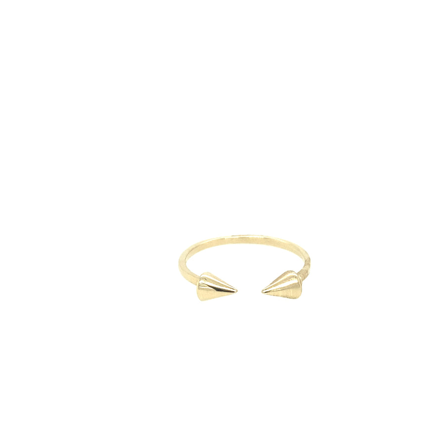 Anillo abierto de oro de 14 quilates