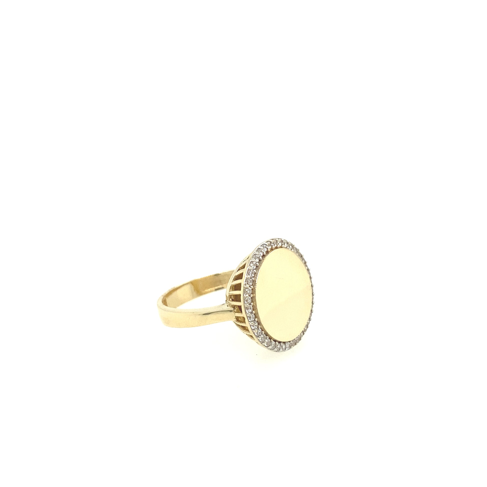 14K Gold Ring with CZ | Luby Gold Collection | Luby 