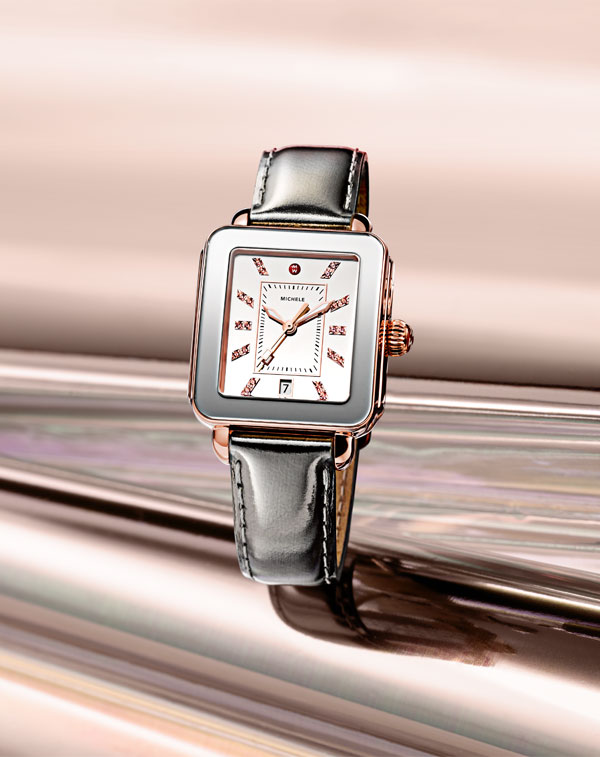 Deco Sport High Shine Silver Watch | Michele | Luby 