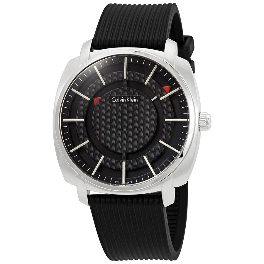 HIGHLINE BLACK DIAL BLACK RUBBER | Calvin Klein | Luby 