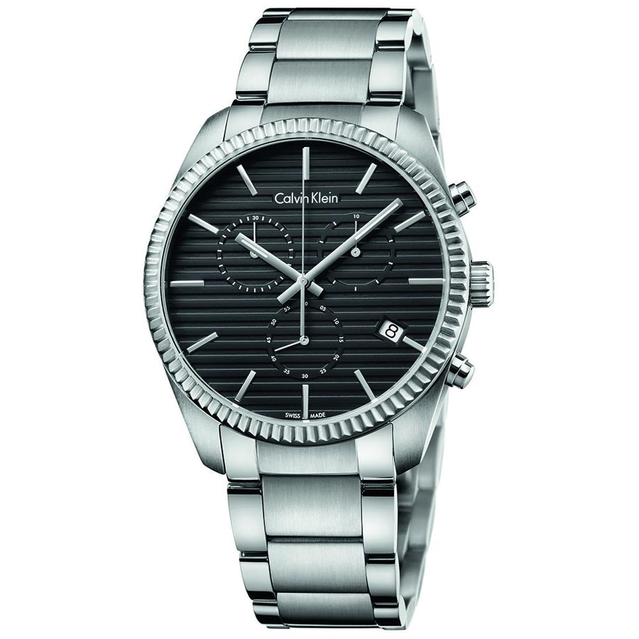ALLIANCE CRONO PLATA DIAL NEGRO