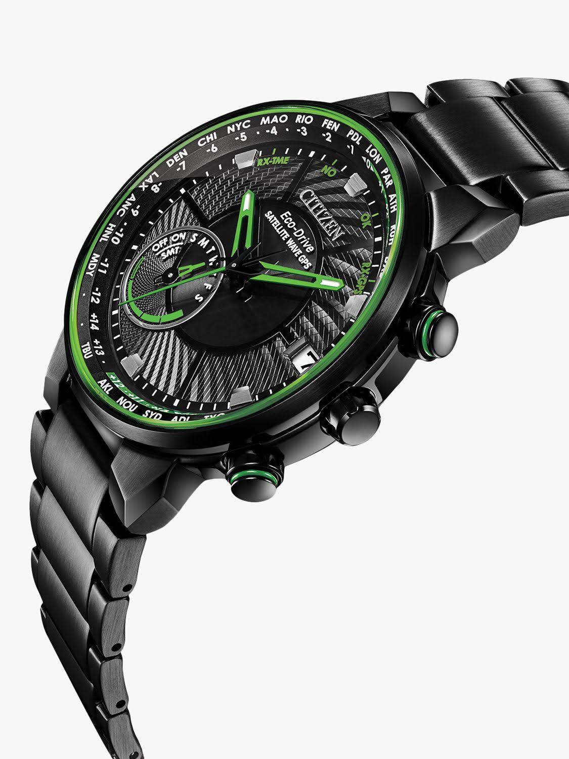 Satellite Wave GPS Freedom (Black-Green) | Citizen | Luby 