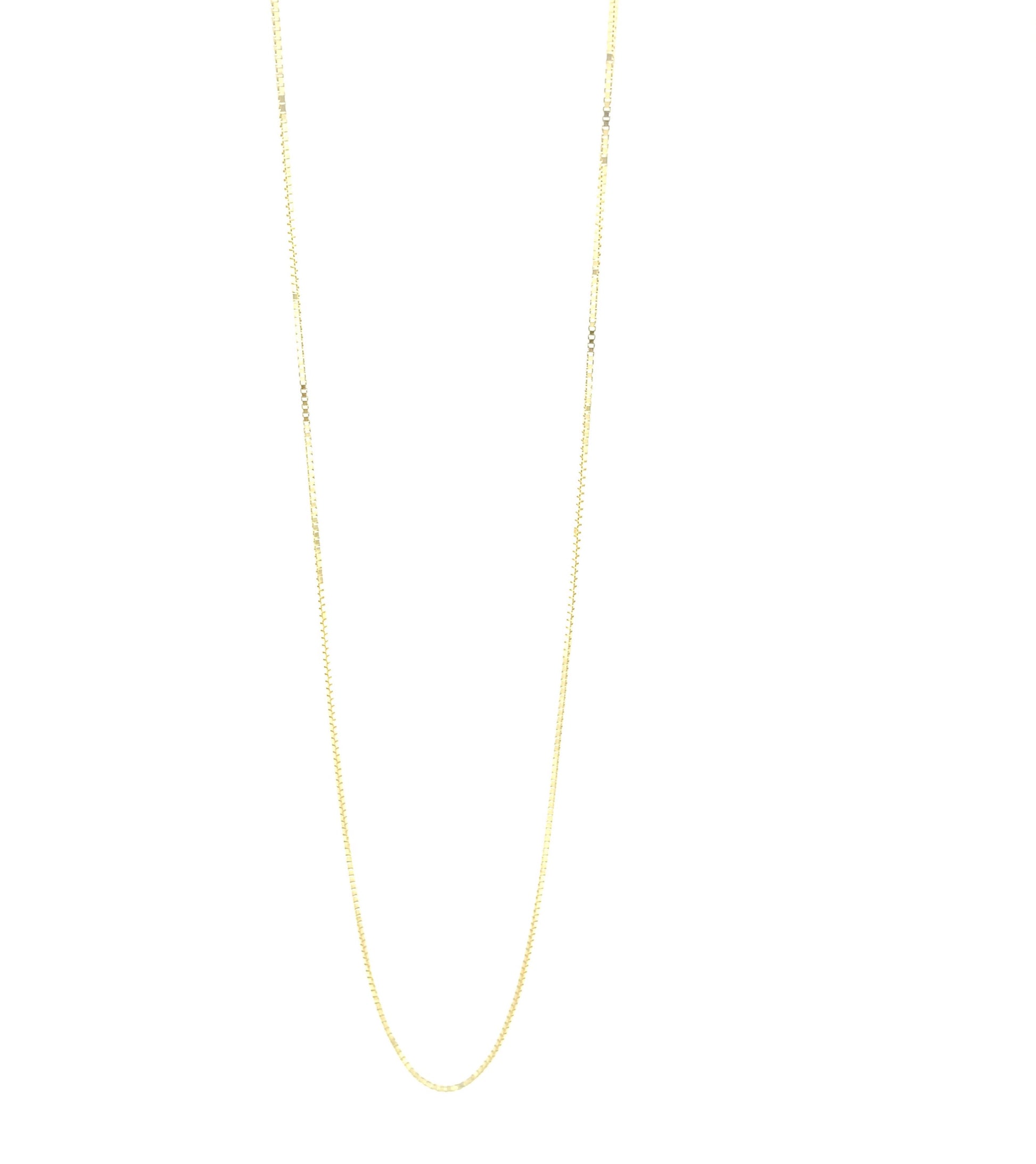 14K Box Chain 18'' | Luby Gold Collection | Luby 