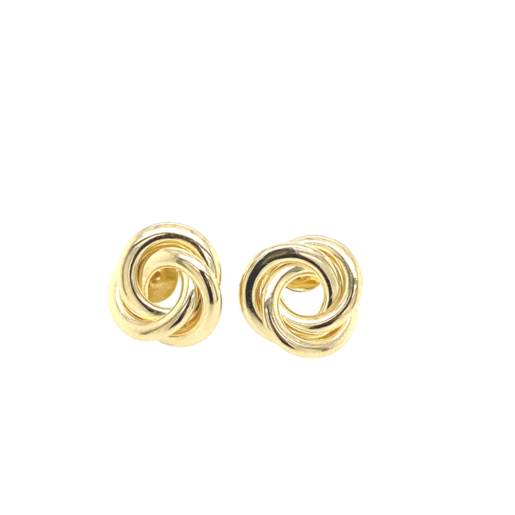 14K Gold Large Knot Earring Stud | Luby Gold Collection | Luby 