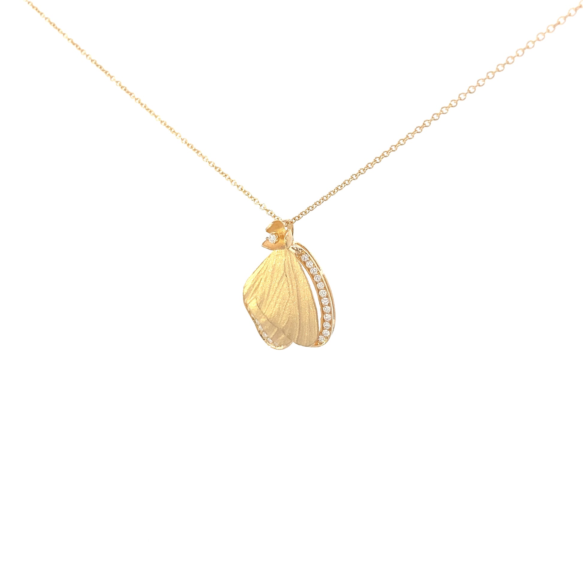 Simon G 18K Butterfly Wings Necklace with Diamonds | Simon G | Luby 