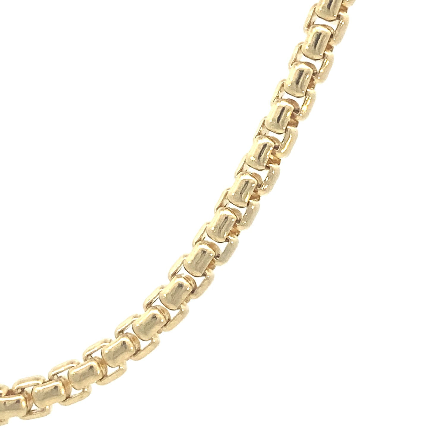 14K Gold Large Box Chain | Luby Gold Collection | Luby 
