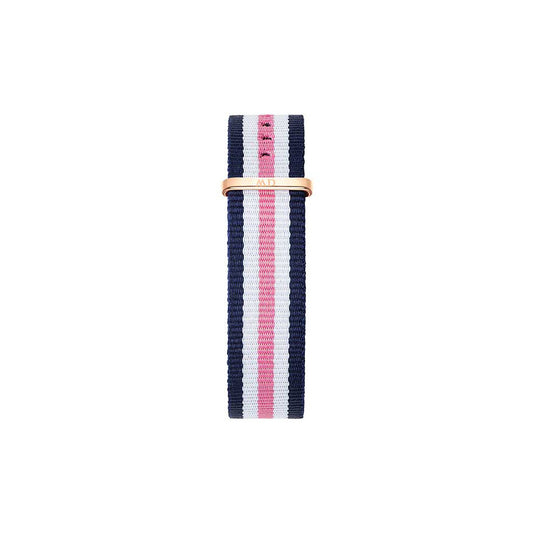 Southampton Watch Strap (Navy Blue/White/Pink/Rose-Gold) | Daniel Wellington | Luby 