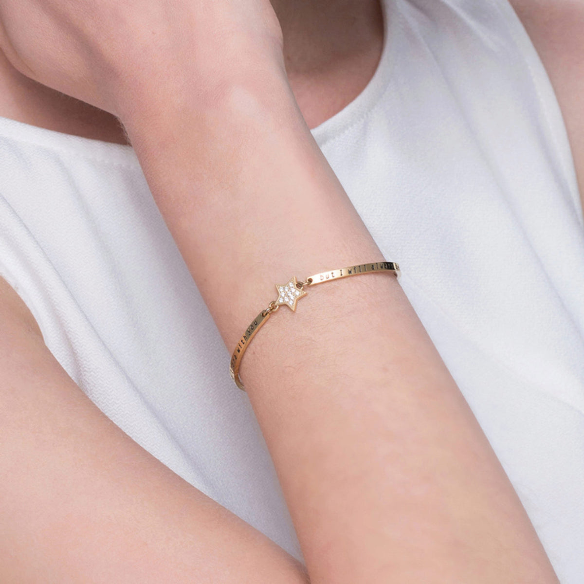 Chakra Stars Pendant Bracelet (Gold) | Brosway Italia | Luby 
