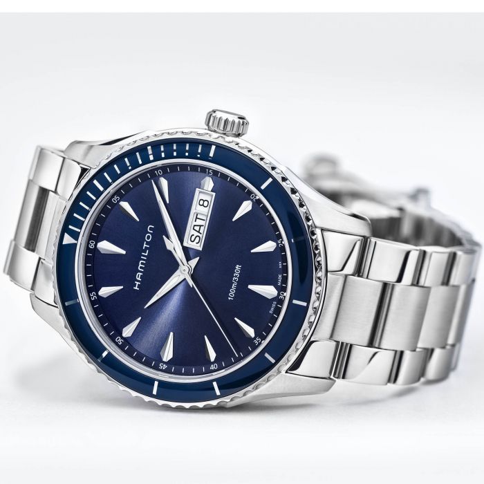 Jazzmaster Seaview Day Date Quartz Crystal Sapphire-Case Size 42mm