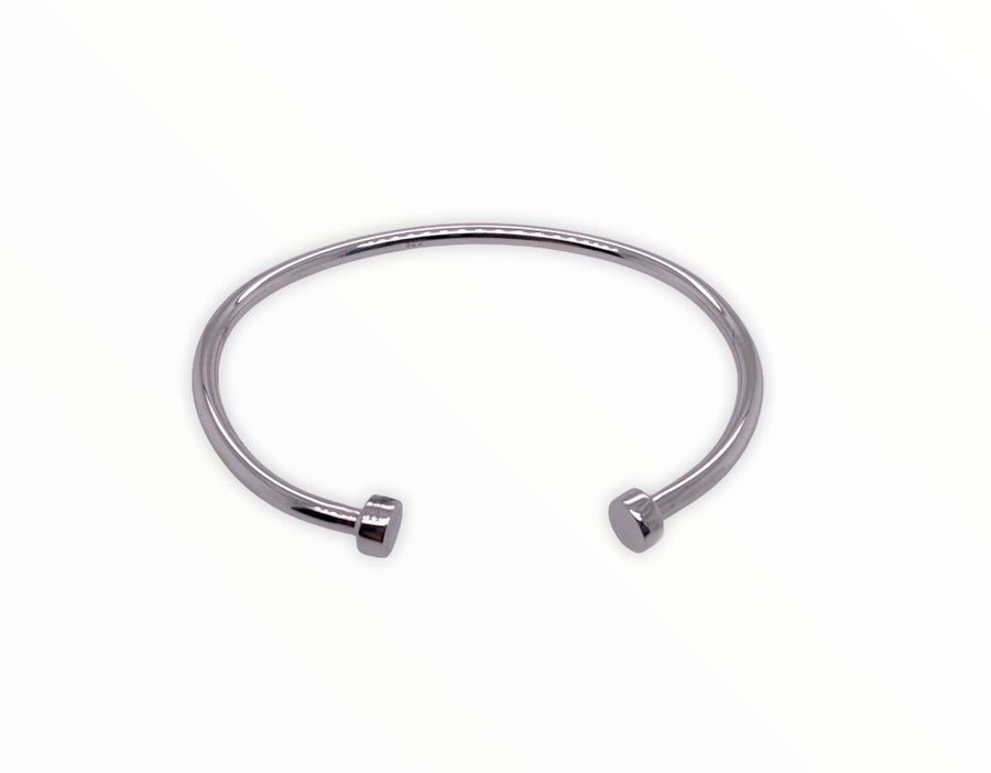 Brazalete de plata esterlina maciza