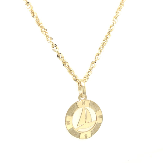 14k Gold Sailboat Pendant | Luby Gold Collection | Luby 