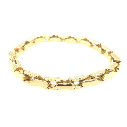 14K Gold Bicycle Chain Link Bracelet | Luby Gold Collection | Luby 