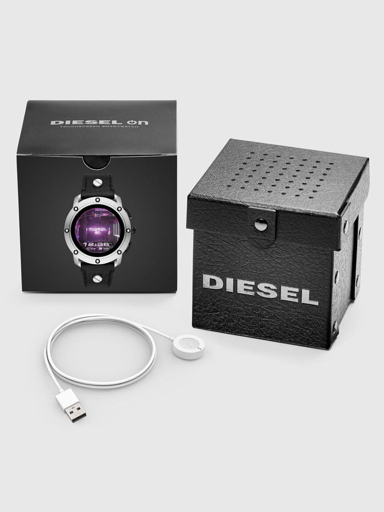 AXIAL SMARTWATCH BLACK LEATHER | Diesel | Luby 