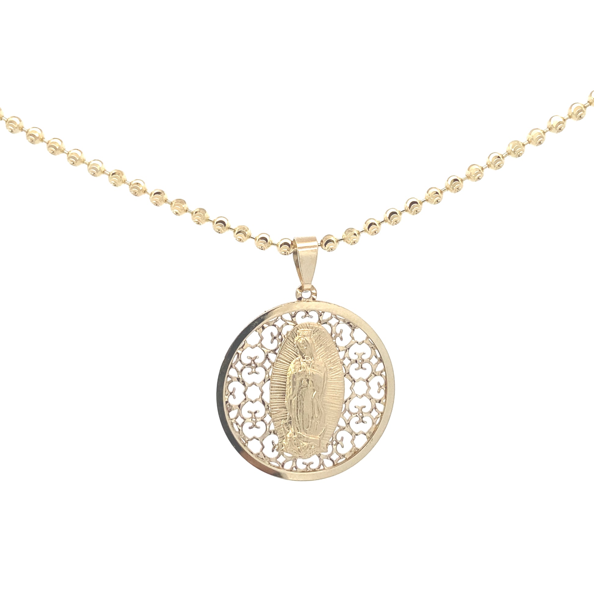 14K Gold Virgin Pendant | Luby Gold Collection | Luby 