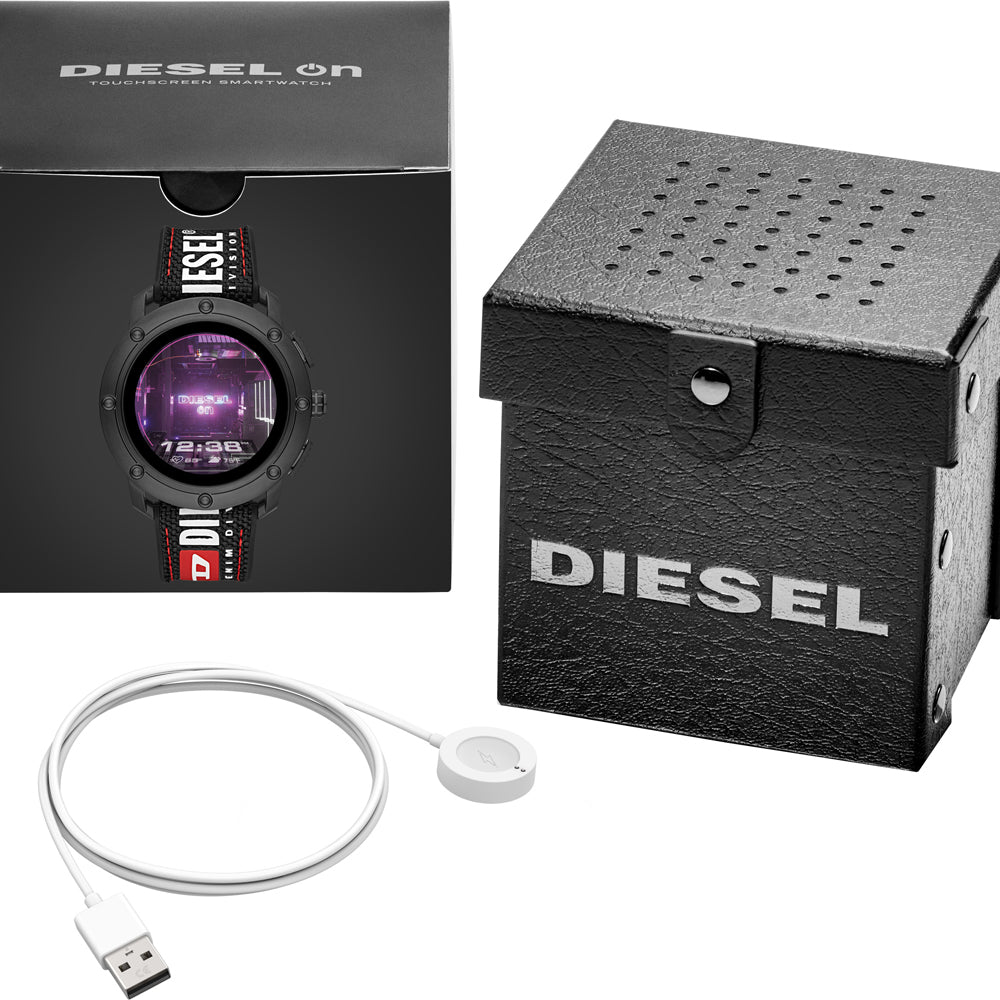 AXIAL SMARTWATCH BLACK NYLON | Diesel | Luby 