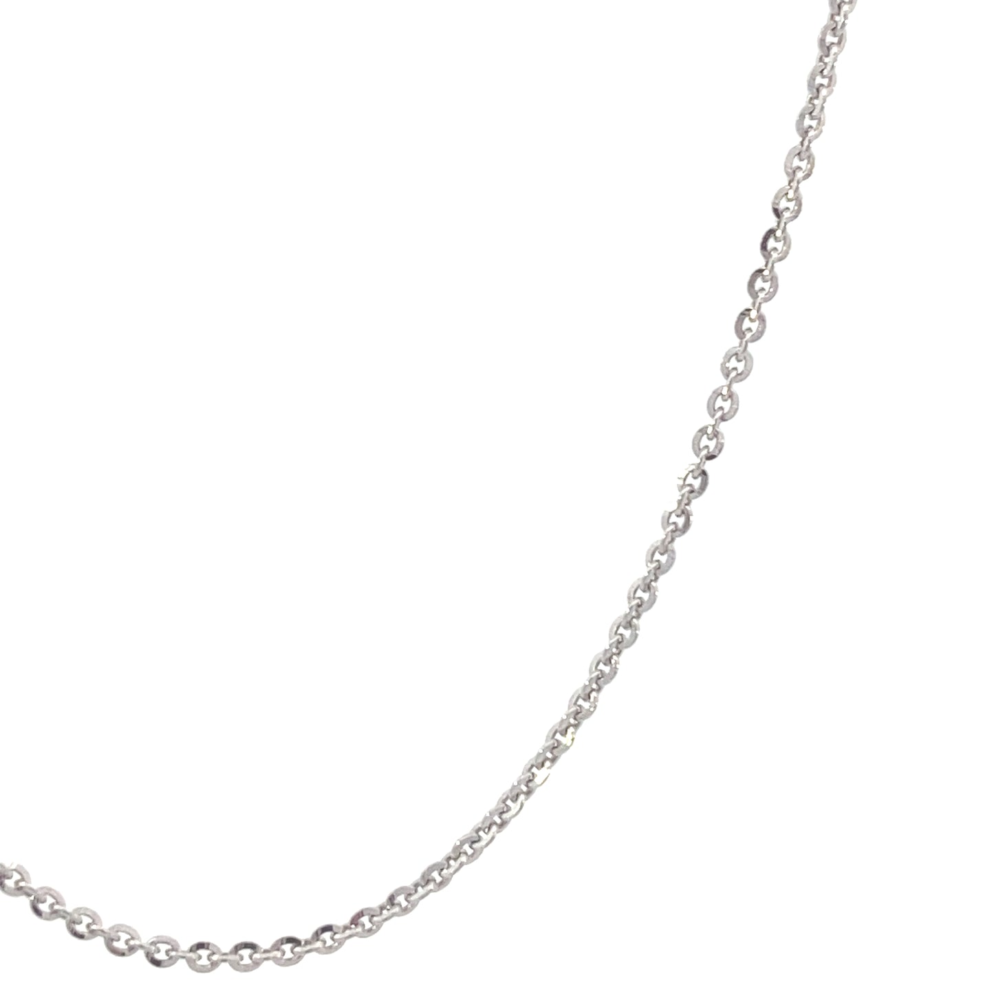 14K White Gold Rolo Chain | Luby Gold Collection | Luby 