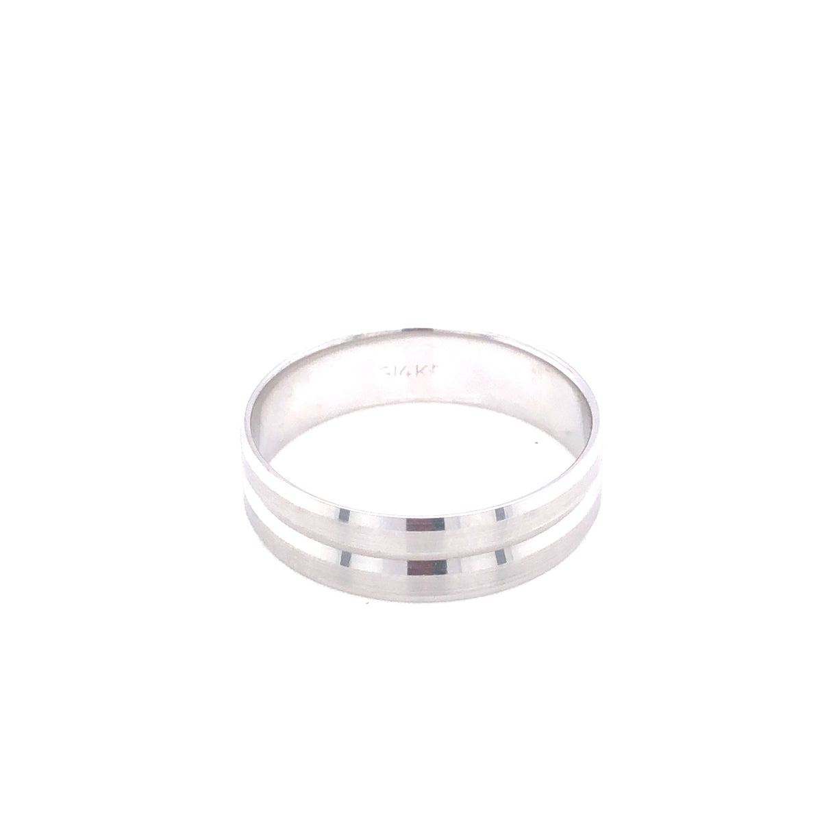 14K Wedding Band White Gold | Luby Gold Collection | Luby 