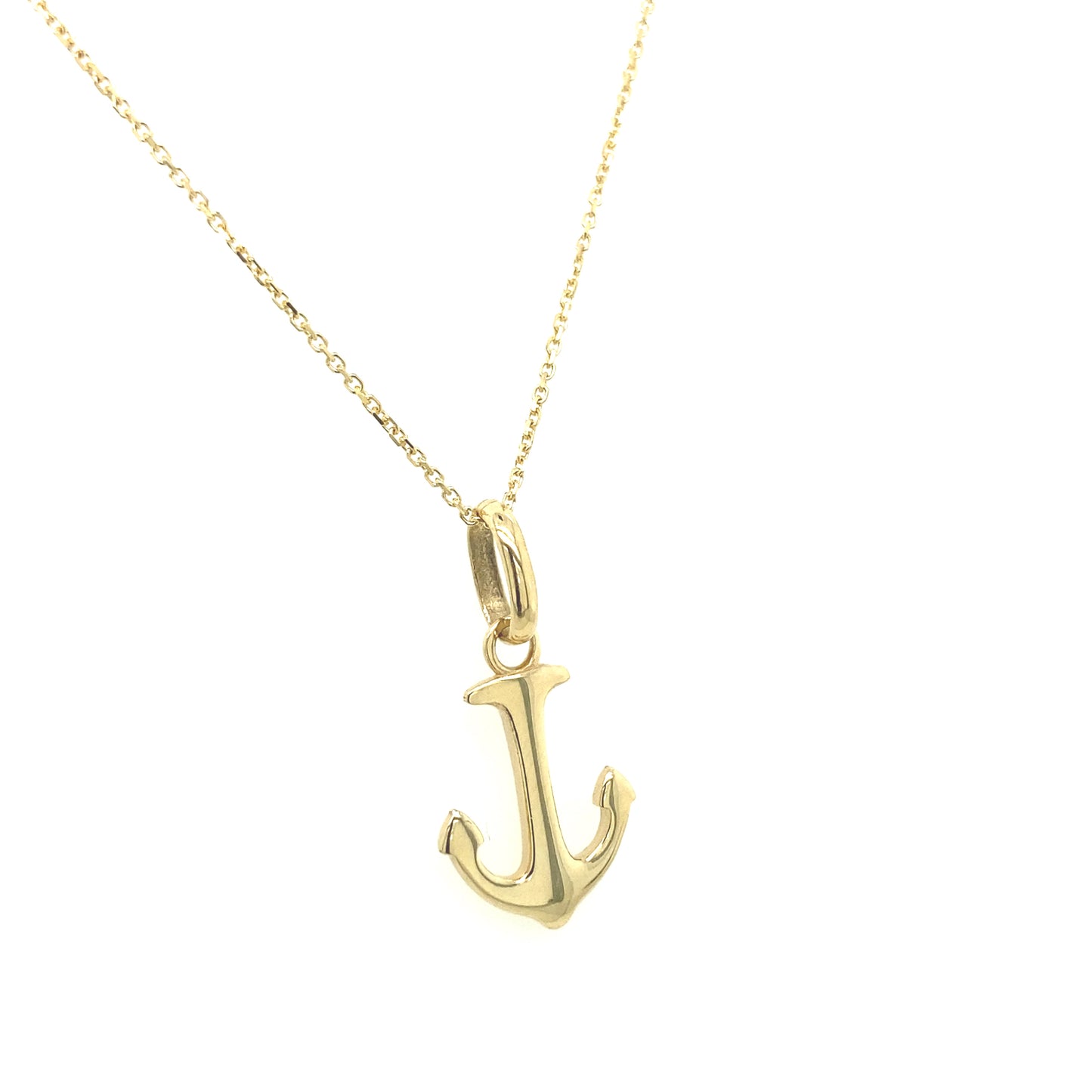 14K Gold Anchor Flat Pendant | Luby Gold Collection | Luby 