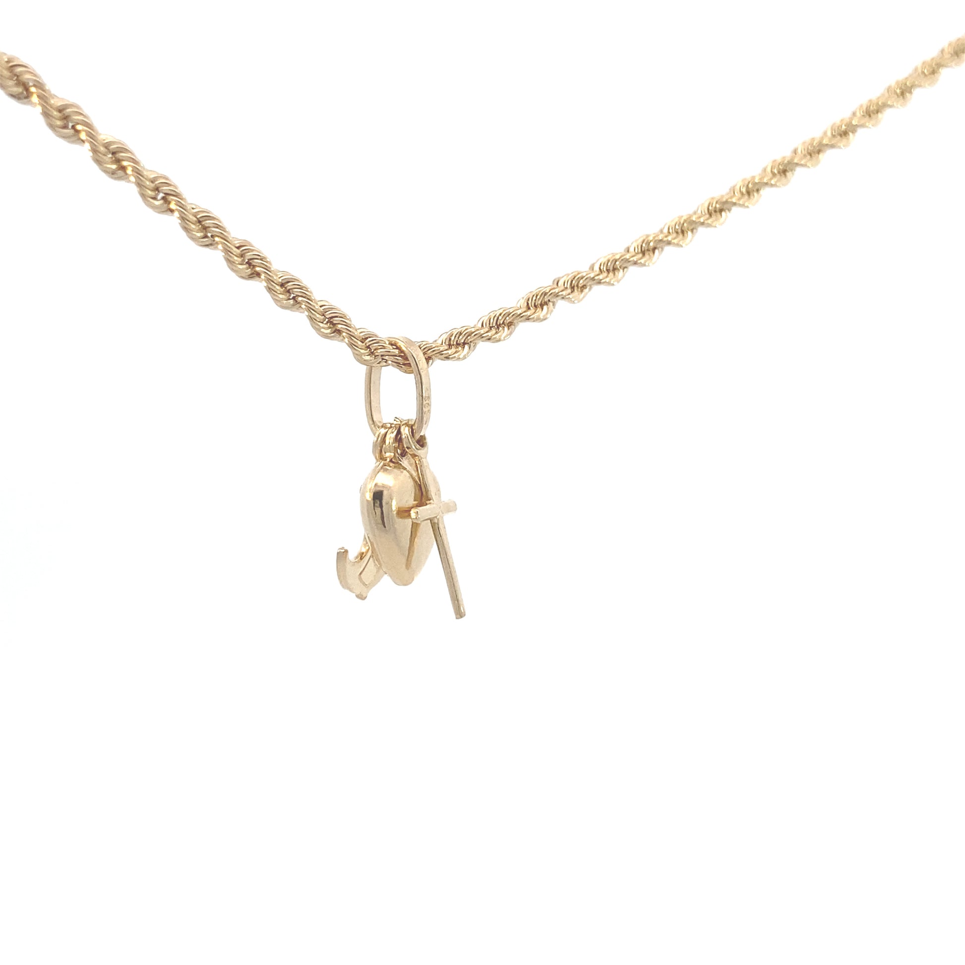 14K Gold Heart, Cross and Anchor | Luby Gold Collection | Luby 