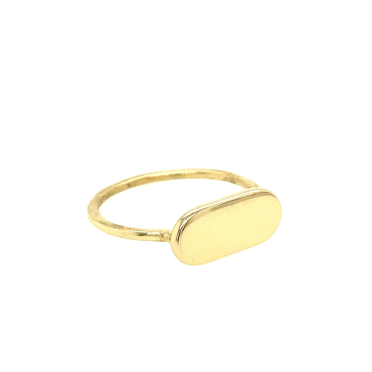 14K Gold Ring Oval Shape | Luby Gold Collection | Luby 