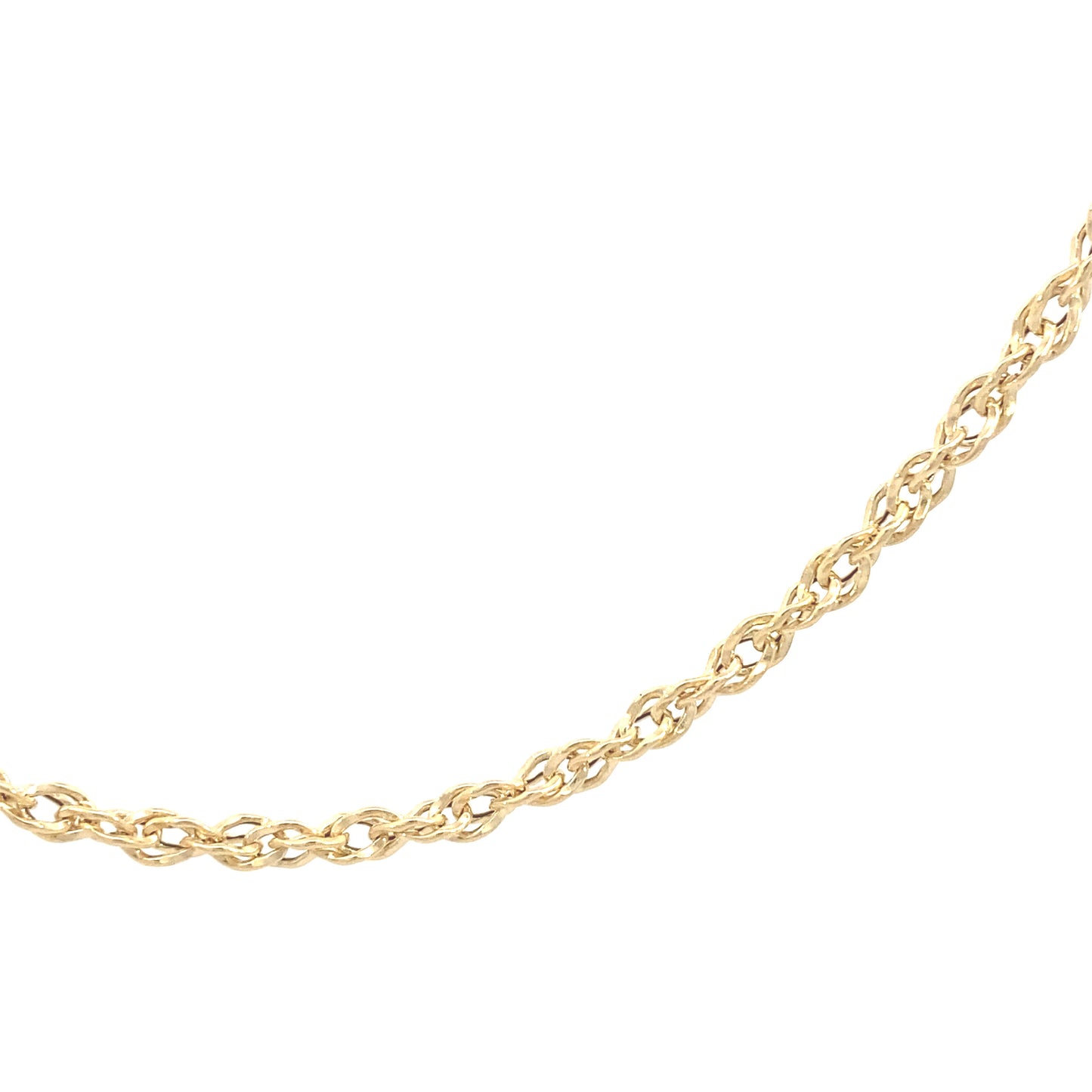 14K Gold Open Rope Chain | Luby Gold Collection | Luby 