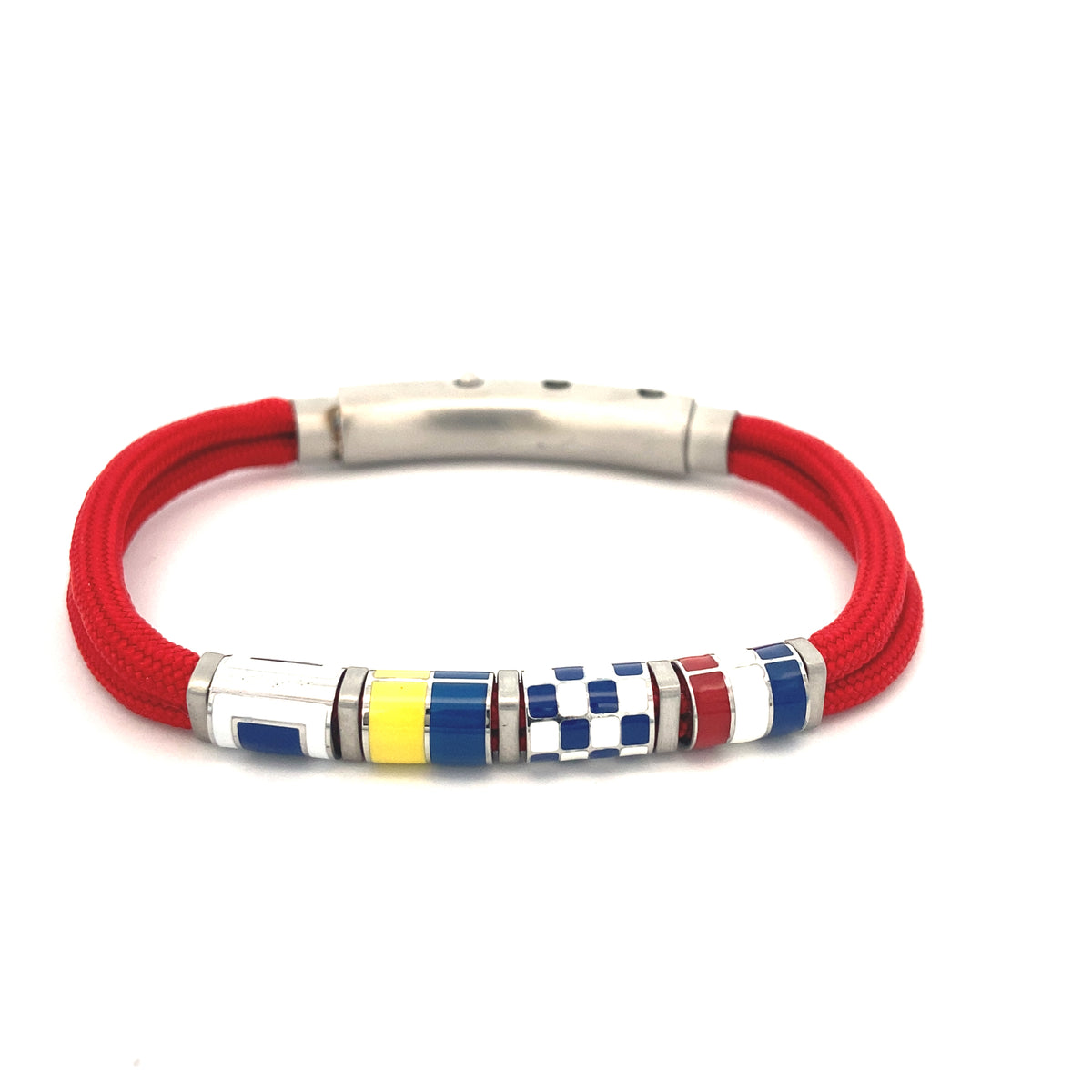 Double Cord Flags Silver | Seaknots | Luby 