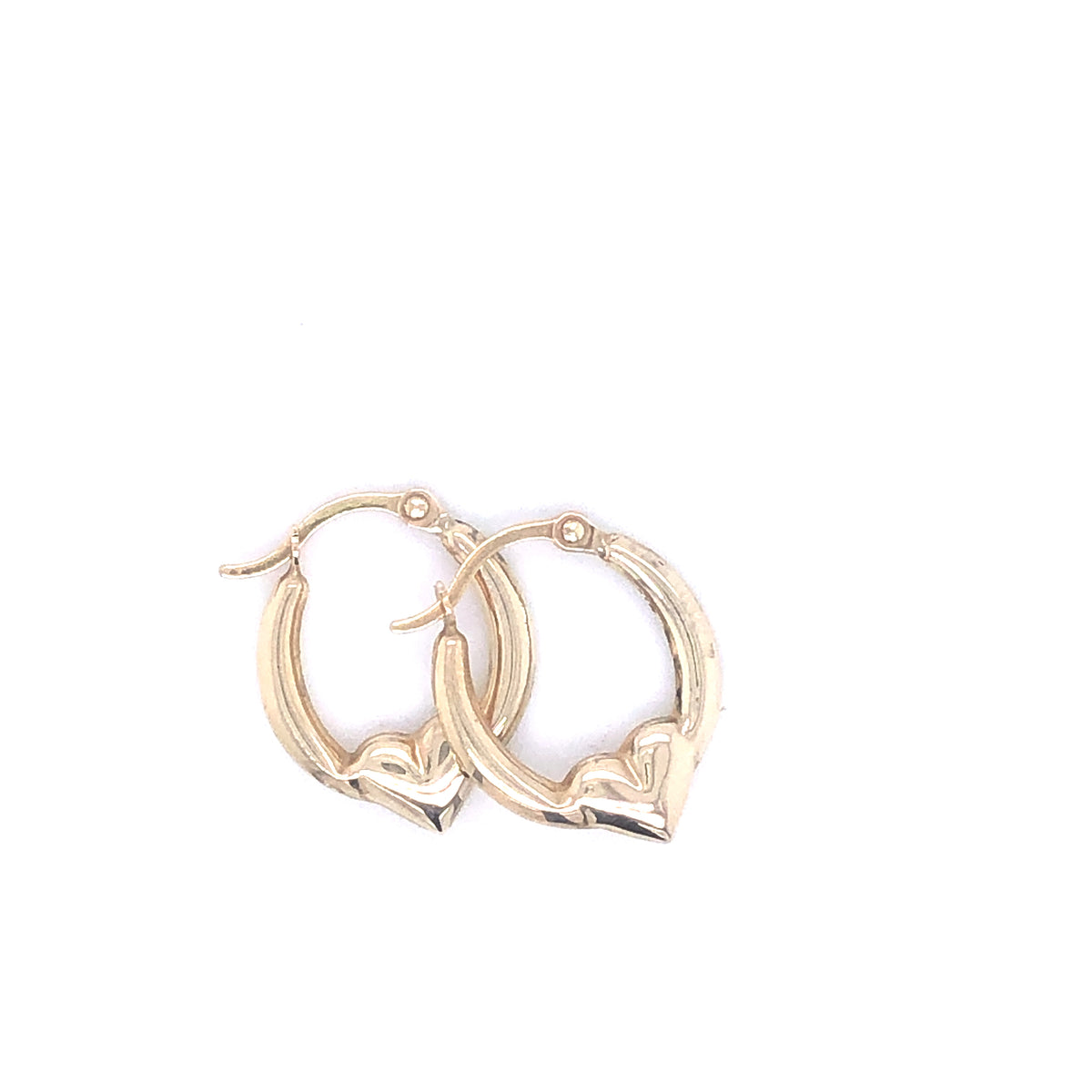 Full Hearts 14k Gold Huggies | Luby Gold Collection | Luby 