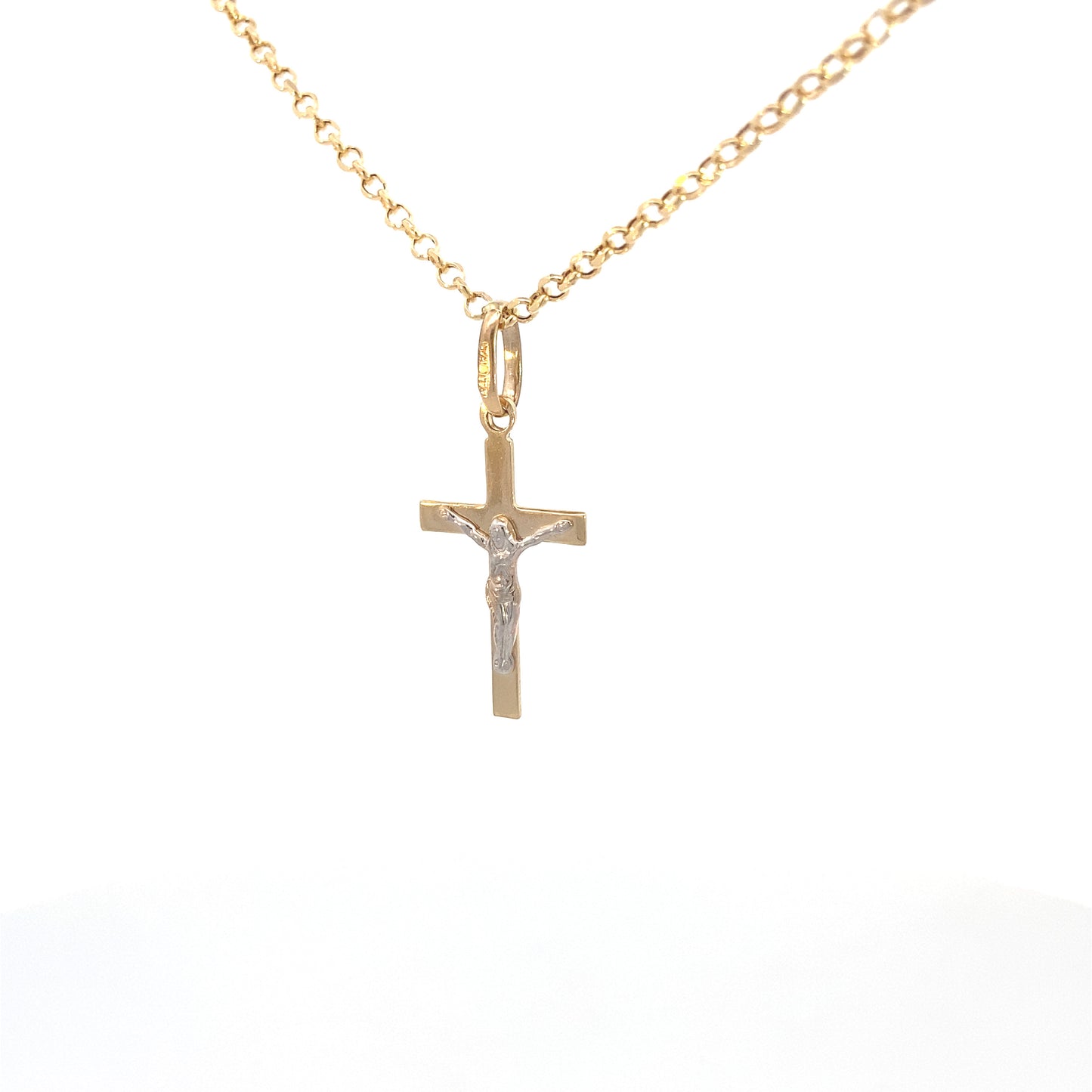 14K Gold 2T Cross Pendant | Luby Gold Collection | Luby 